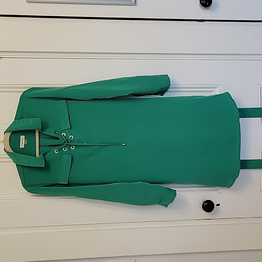 Nautical green spring/summer dress